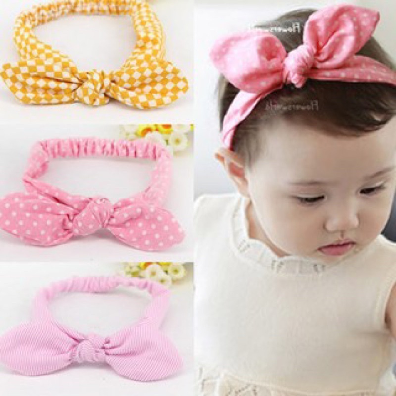 Set 3 Turban Băng đô cài tóc cho bé gái 0-3 tuổi