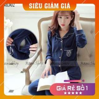 [GIA HỦY DIỆT] PIJAMA BẦU SAU SINH VÀ CHO CON BÚ MD02