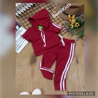 Bộ bé gái có nón SumiKids