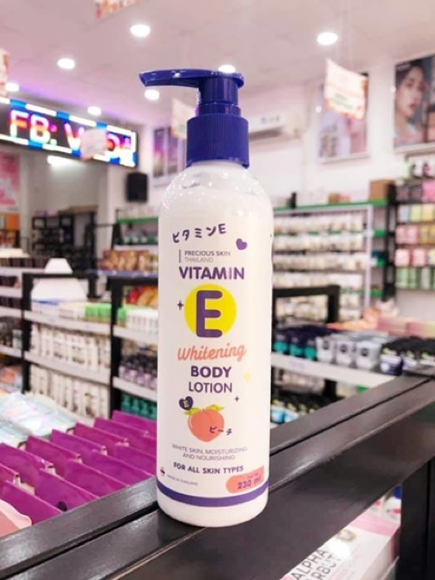 Body Lotion kem dưỡng trắng vitamin E