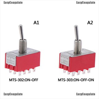 Bộ 2 công tắc 9 chấu 3PDF tắt / mở 2/3 nấc MTS 302 303