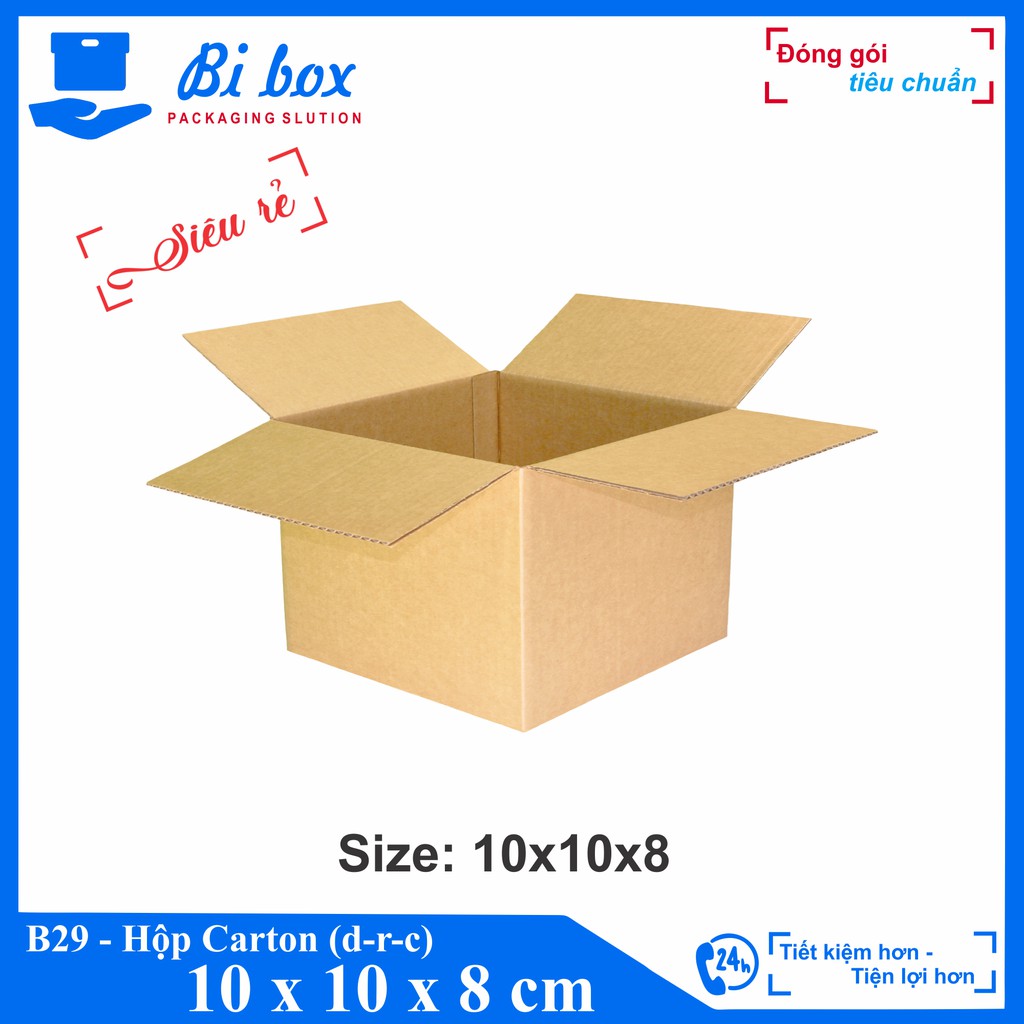 HỘP CARTON 10X10X8 - HỘP CARTON đóng hàng giá rẻ