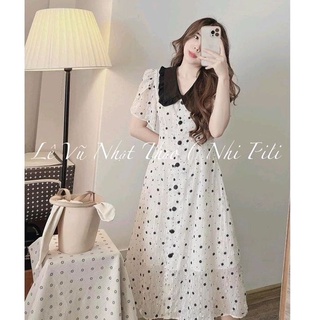 (60-90KG) BIGSIZE MINSTORE.VN ĐẦM MIDI TRẮNG SIU CHANH XẢ