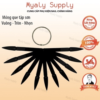Móng Que Tập Sơn Tập Vẽ Móng Vuông Tròn Nhọn  Trong Đục