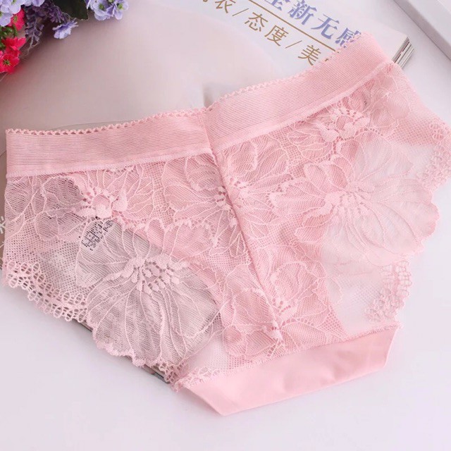Quần Lót Nữ Ren Sexy thiết kế họa tiết ren xuyên thấu siêu gợi cảm quyến rũ - QL 8423
