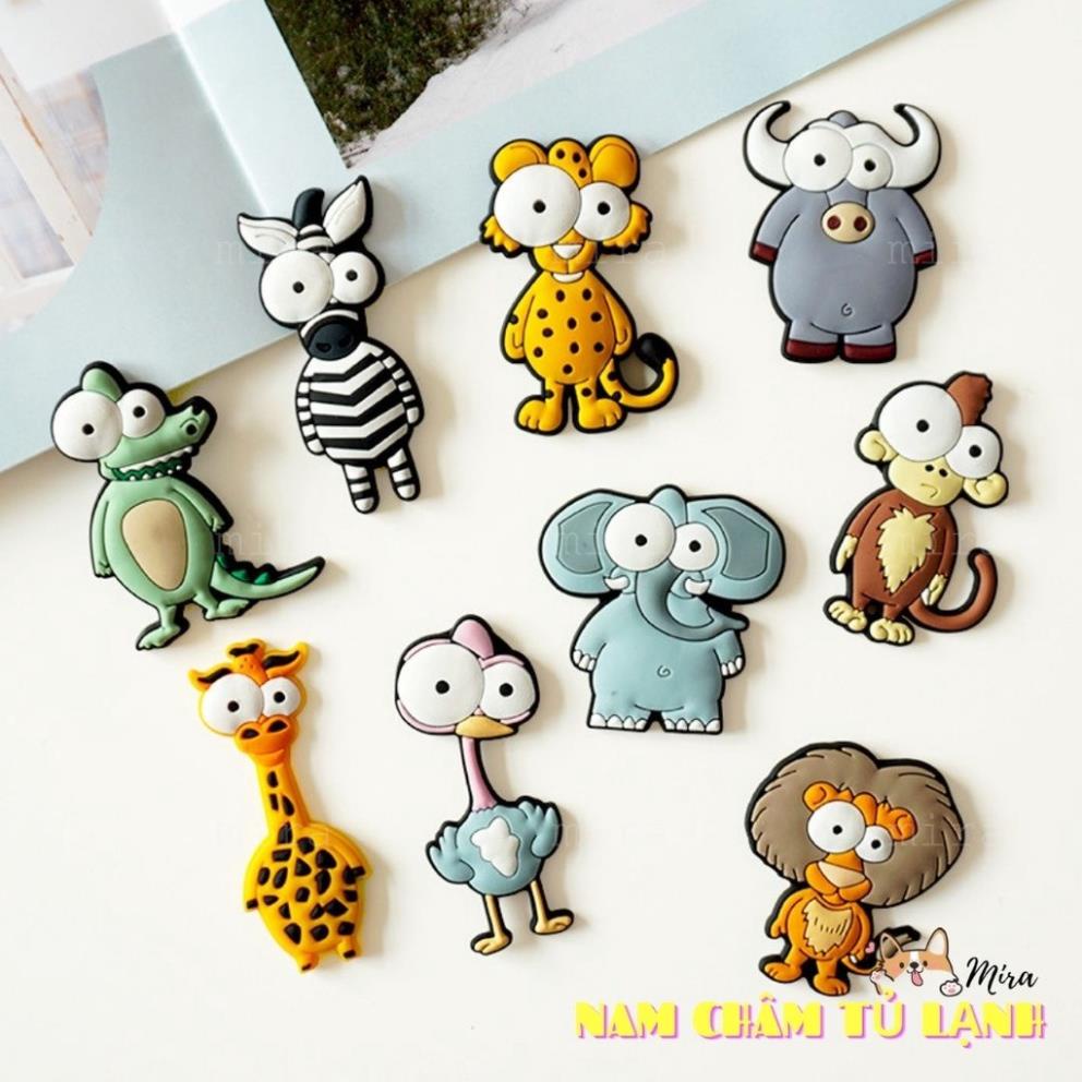 Nam Châm Tủ Lạnh PVC Động Vật Sở Thú Cho Bé Trang Trí Bàn Học, Bàn Làm Việc, Đính Note MIRA-PVC79005