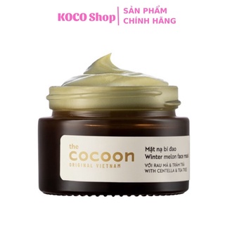 Mặt nạ bí đao hỗ trợ giảm dầu và mụn cocoon winter melon face mask 30ml