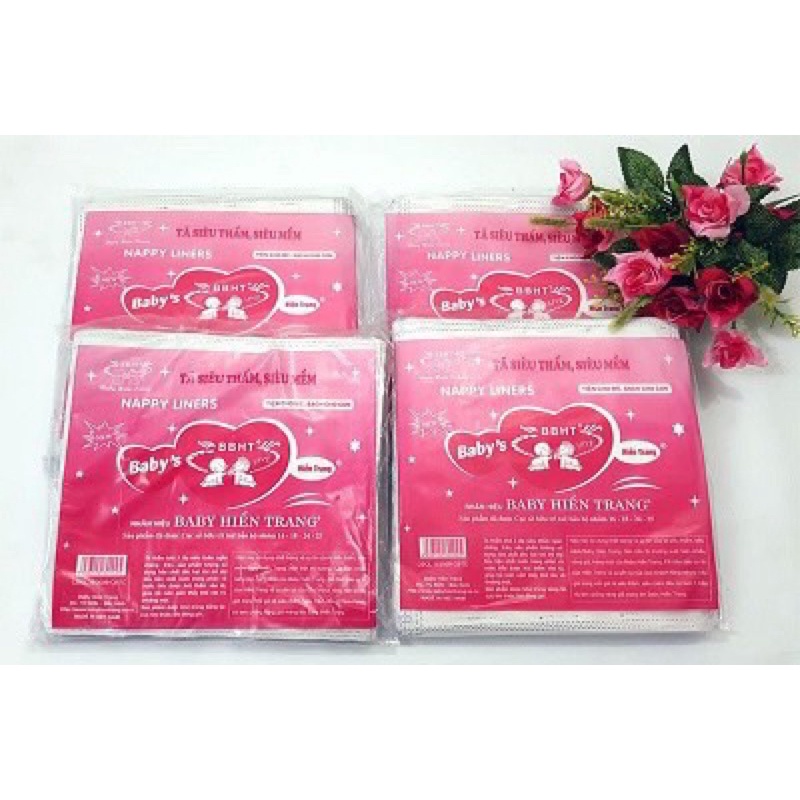 Miếng lót phân su tím Hiền Trang cho bé sơ sinh, giấy lót phân su