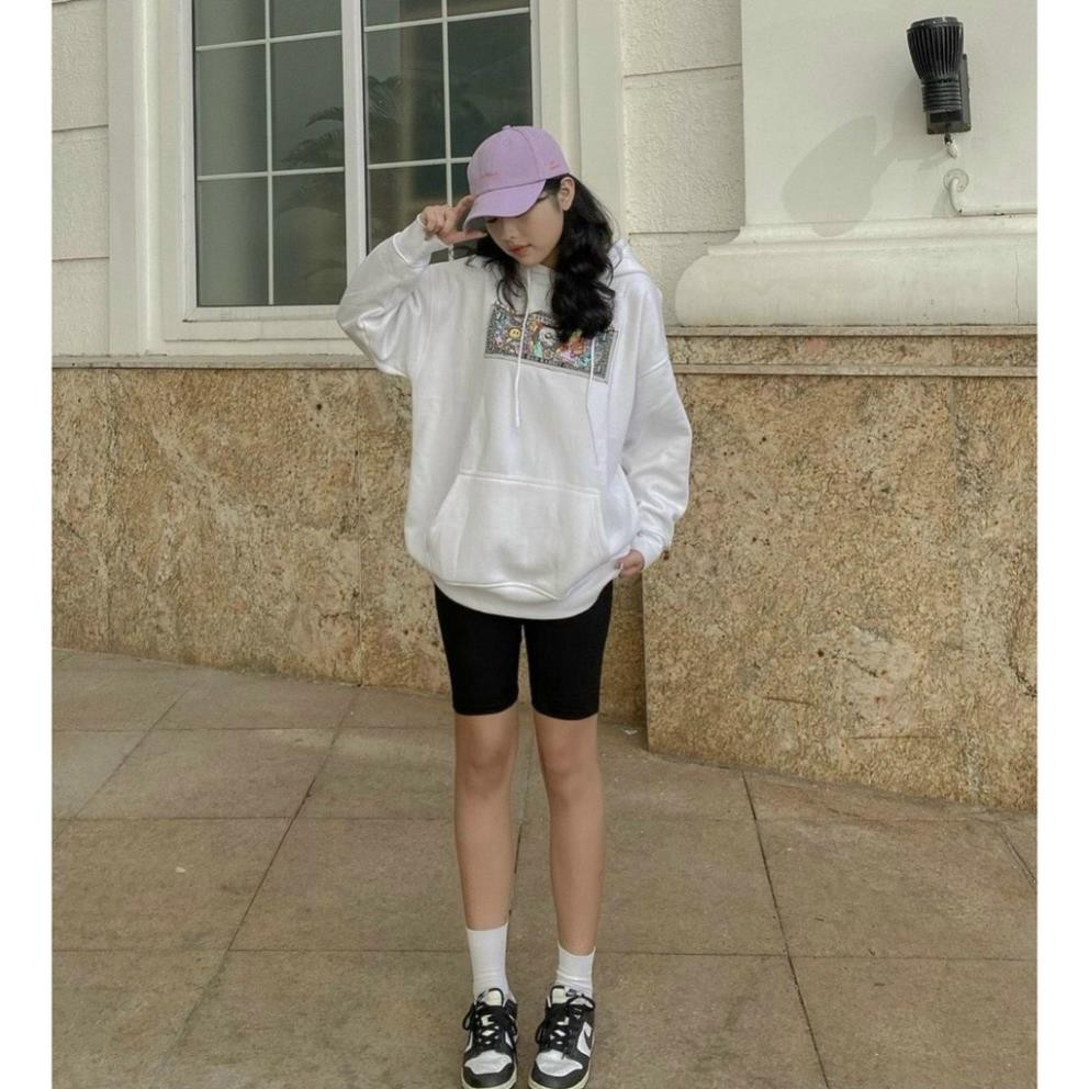 Set hoodie nữ, áo hoodie nữ form rộng kèm quần leging tay phối họa tiết form chuẩn hàng cao cấp Tây Thi Shop