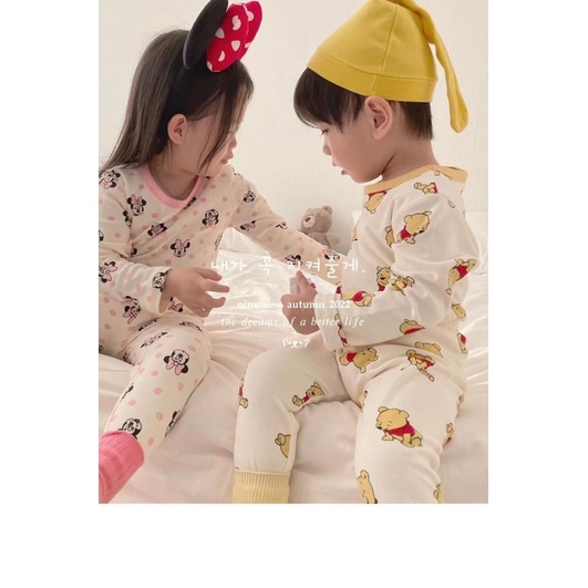 Bộ nỉ bông hoạ tiết dễ thương cho bé trai bé gái