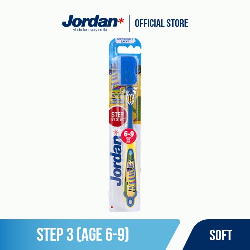 Bàn chải đánh răng Jordan Step 3, Lông mềm