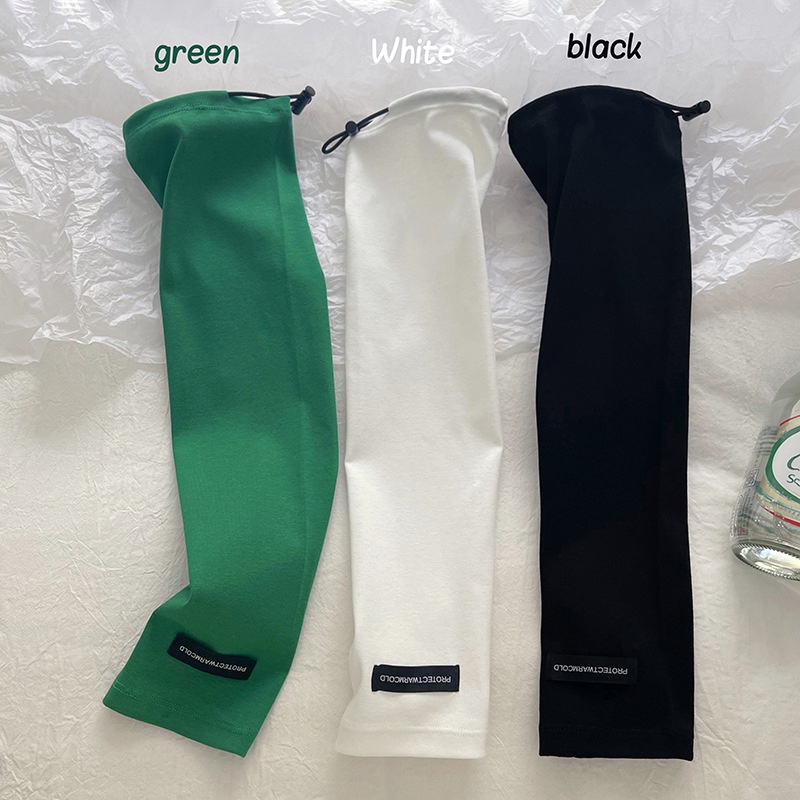 Găng tay chống nắng mùa hè dáng rộng in chữ phong cách Hàn Quốc cho nữ