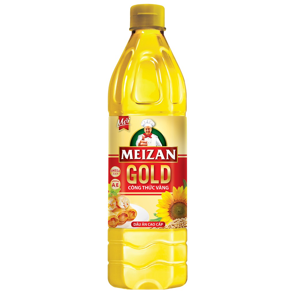 Dầu ăn cao cấp MEIZAN GOLD 1L - Chiên là mê - Giá khỏi chê