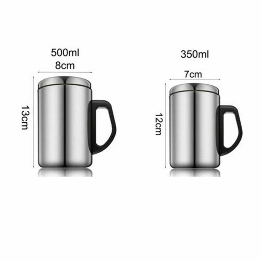 Bình Nước Giữ Nhiệt Bằng Thép Không Gỉ Dung Tích 500 / 350ml Tiện Dụng Mang Theo Du Lịch