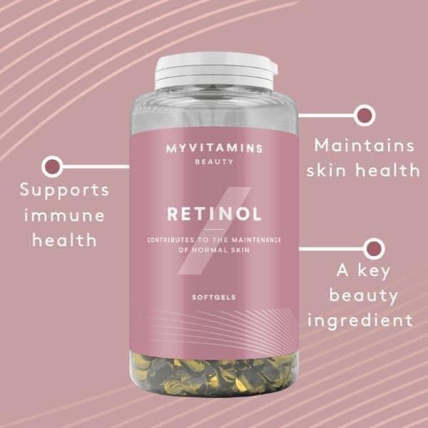 Viên uống Retinol - Collagen - Hyaluronic acid - Omega 3 6 Myvitamins