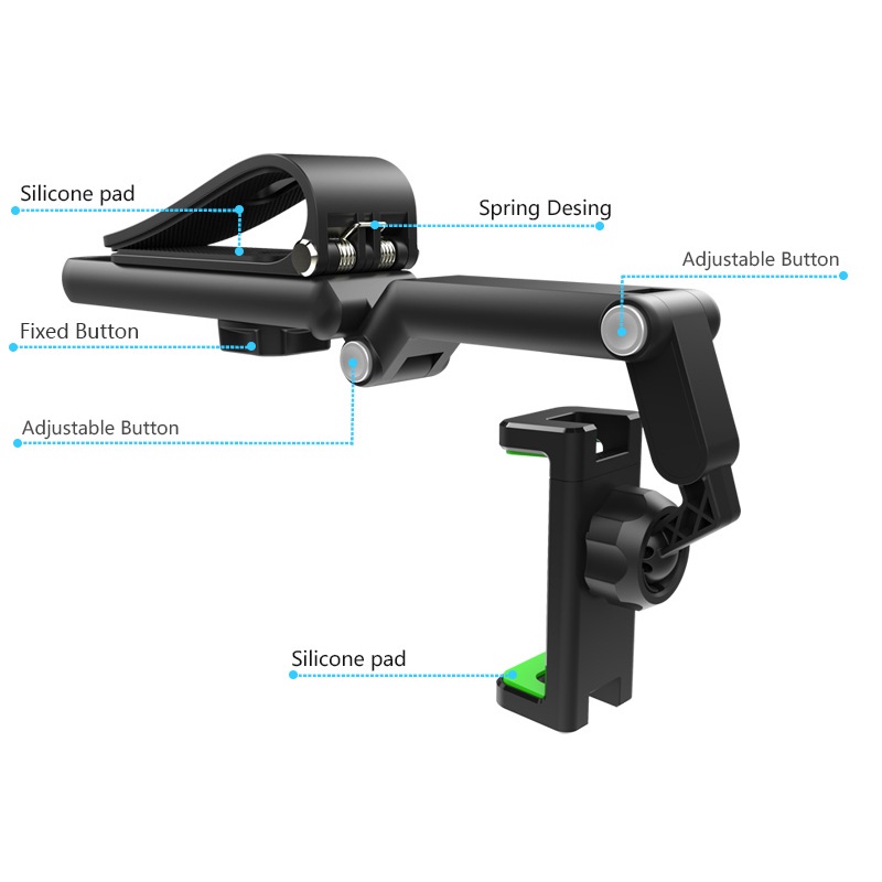 Giá Đỡ Điện Thoại / GPS Xoay 1080 Thông Dụng Gắn Kính Chắn Gió Xe Hơi