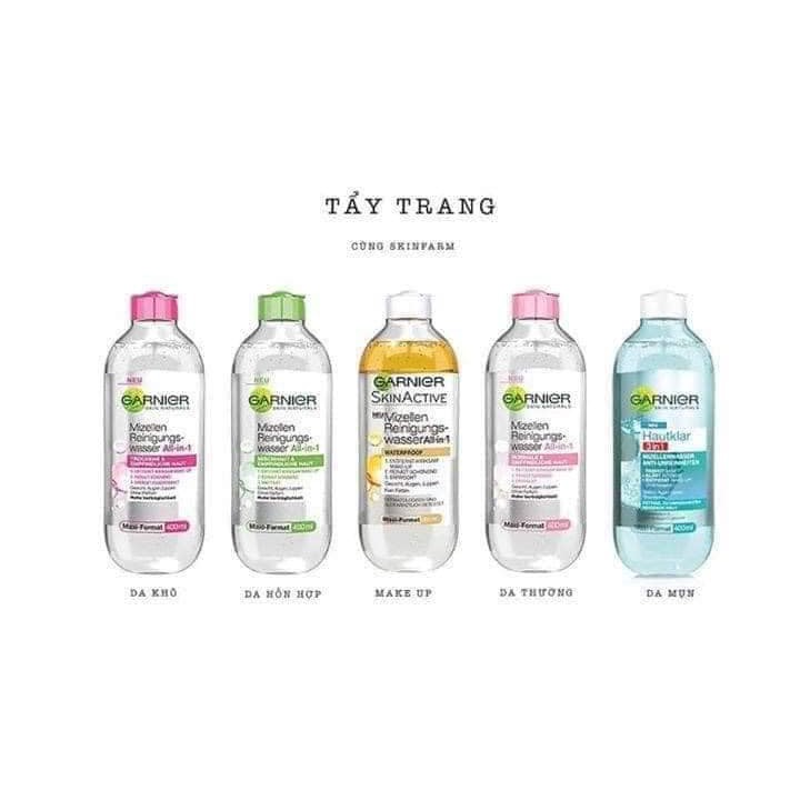 nước tẩy trang Garnier