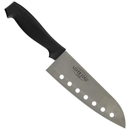 Dao Inox nhà bếp Echo Silver Edge 27cm Echo có lỗ trên lưỡi dao Nhật Bản