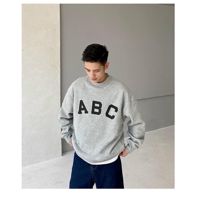 Áo nỉ cổ tròn Cotton ABC TTA