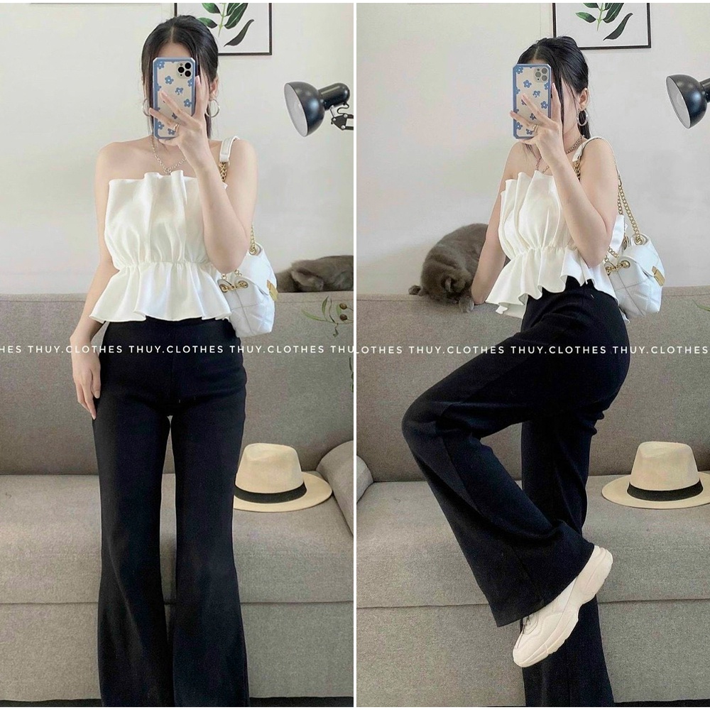 Áo Croptop Kiểu Áo Ống Quây Ngực Xếp Ly Dúm Eo Phong Cách Sang Chảnh Mới A5282 | BigBuy360 - bigbuy360.vn