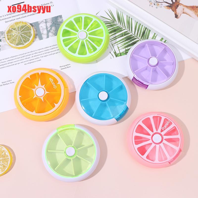 1 Hộp Đựng Thuốc Hình Tròn Xoay Được Tiện Lợi Du Lịch 94bsyyyu