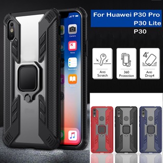 Ốp lưng cứng chống sốc bảo vệ điện thoại có nhẫn đỡ hích nam châm cho Huawei P30 Pro Nova 4e P30 Lite