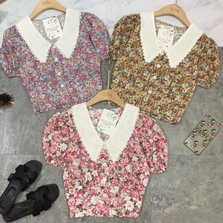 Áo sơ mi hoa nhí hot trend
