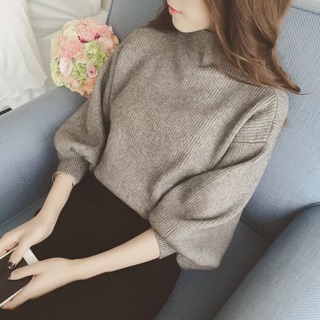 Áo len tay bồng