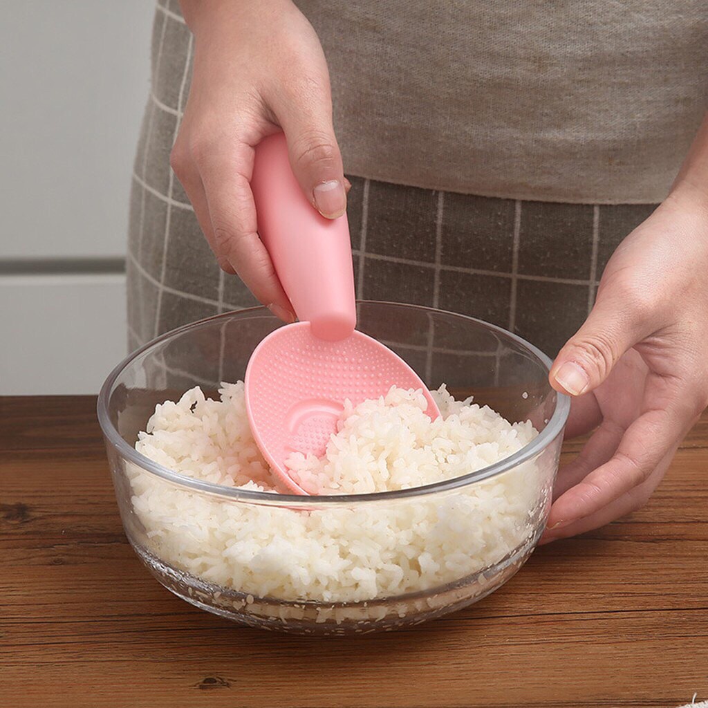 Vá, muôi xới cơm chống dính hình mặt cười