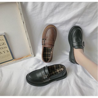 [Sẵn ảnh thật] Giày nhỏ Jk phong cách Nhật Bản nữ retro nghệ thuật