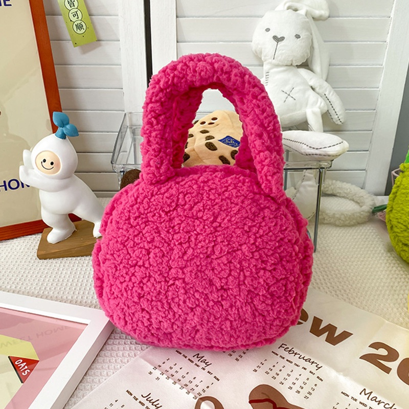 Túi Đeo Vai Bằng Len Lông Cừu Hình Trái Dâu Và Gấu Đáng Yêu Dùng Làm Quà Tặng Sinh Nhật Cho Bạn Bè