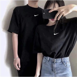 Áo thun trơn unisex freesize đen - trắng