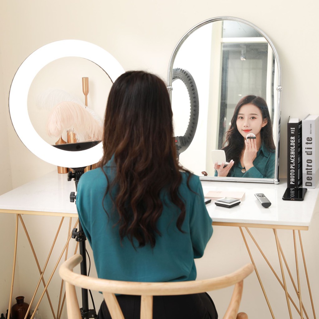 Đèn livestream HQ-54Cm,Chiếu Sáng Studio, Makeup, Quay Phim , Chụp Ảnh, Livetream, Selfie, Xăm nghệ thuật