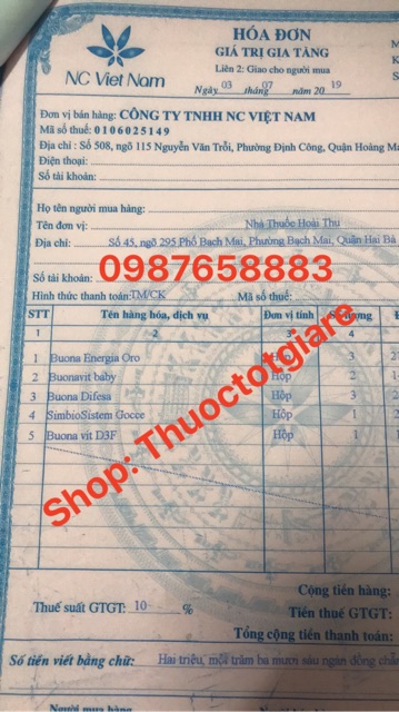 Siro Tăng miễn dịch Buona Difesa - Chính hãng Italy