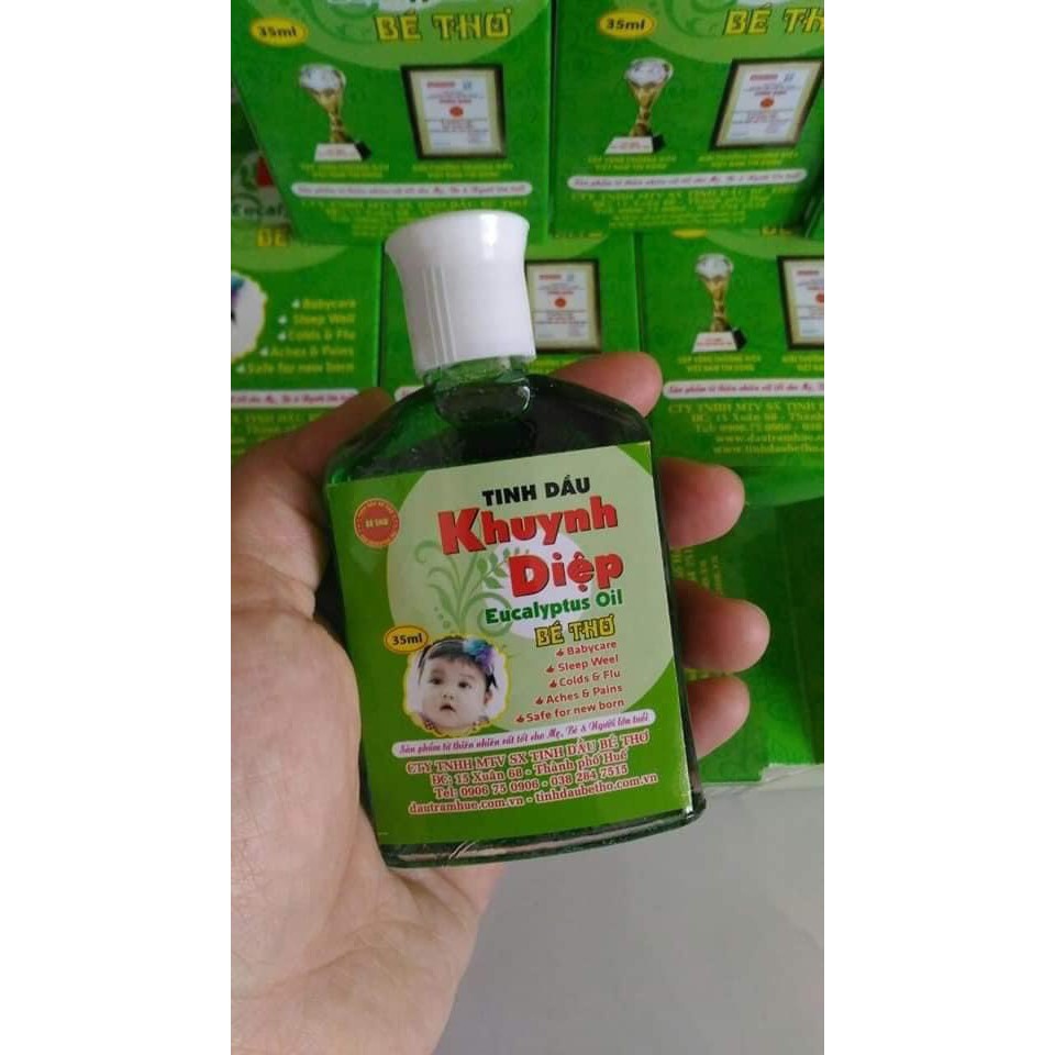 Dầu Tràm Khuynh Diệp Bé Thơ,Tinh Dầu Chính Gốc Huế, Hàng chính Hãng
