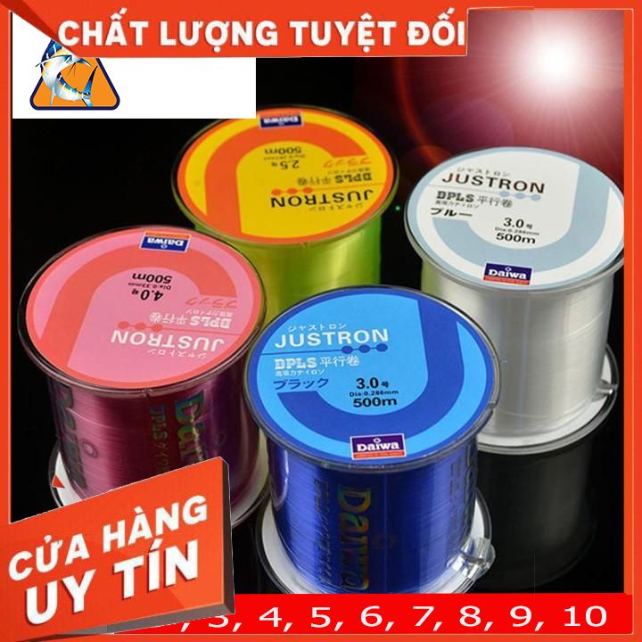 Dây Cước Câu Cá Daiwa Justron Cao Cấp 500 m - Dây Câu Cá Siêu Bền Đủ Size ( Giao Màu Ngẫu Nhiên )