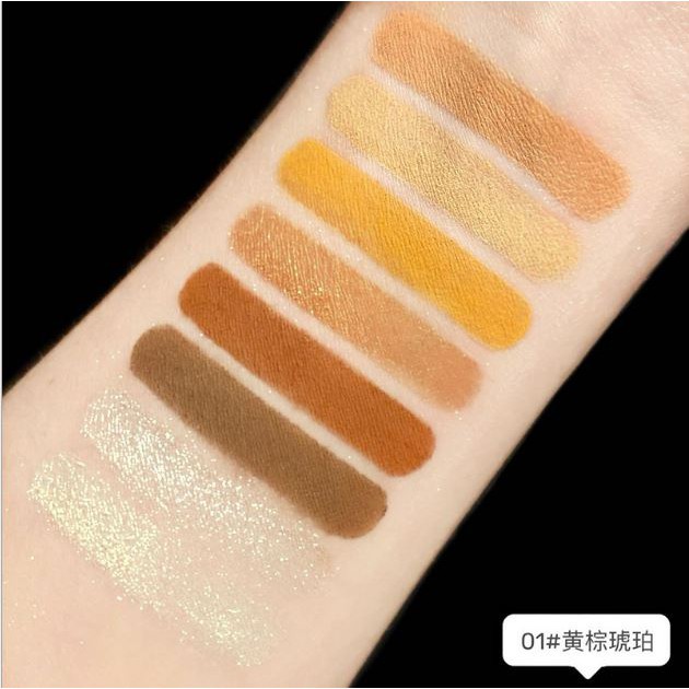 Bảng phấn mắt mai rùa MAFFICK 8 màu kèm highlight phấn má