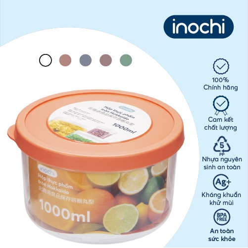 Hộp thực phẩm tròn Inochi - Hokkaido 500-750-1000-1500-2000-2500ml