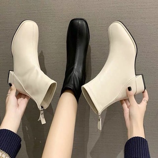[HÀNG ORDER] Boot thấp gót 4p da mềm