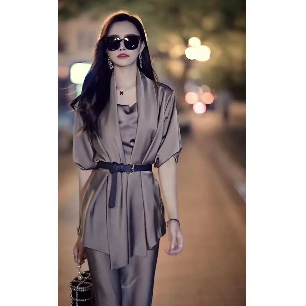 Set trang phục/ Chân váy đơn size lớn thời trang mùa thu 2022 phong cách cao cấp sang trọng dành cho nữ