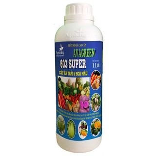 Phân bón lá 603 super to trái - đẹp trái - 1 lít