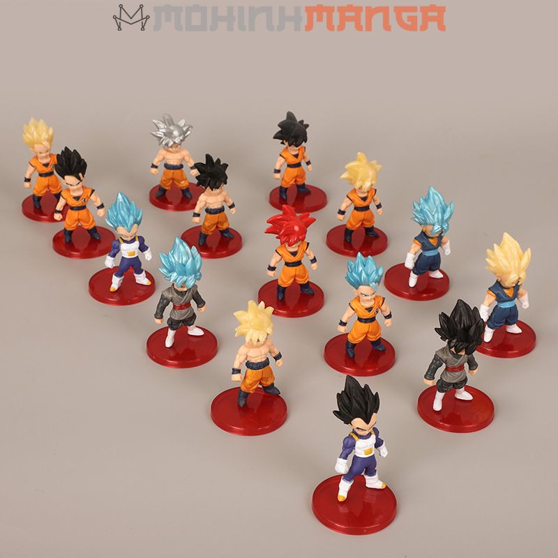 [CÓ QUÀ] Combo 21 mô hình Dragon Ball 7 Viên Ngọc Rồng Goku Gogeta Vegito Broly Gohan Frieza Vegeta SuperSaiyan God SSJ