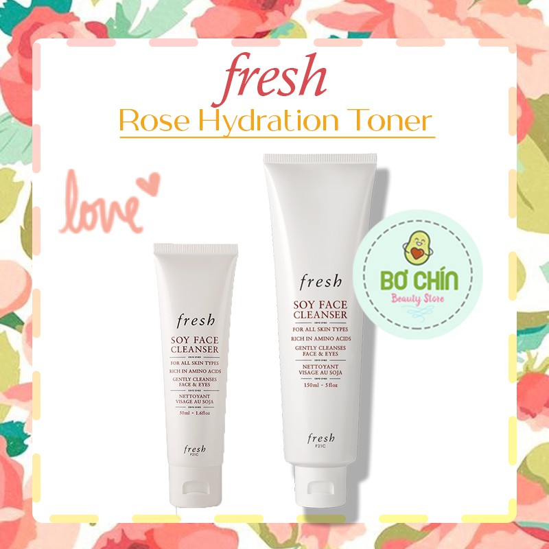 [BILL US] Sữa rửa mặt Fresh soy face cleanser