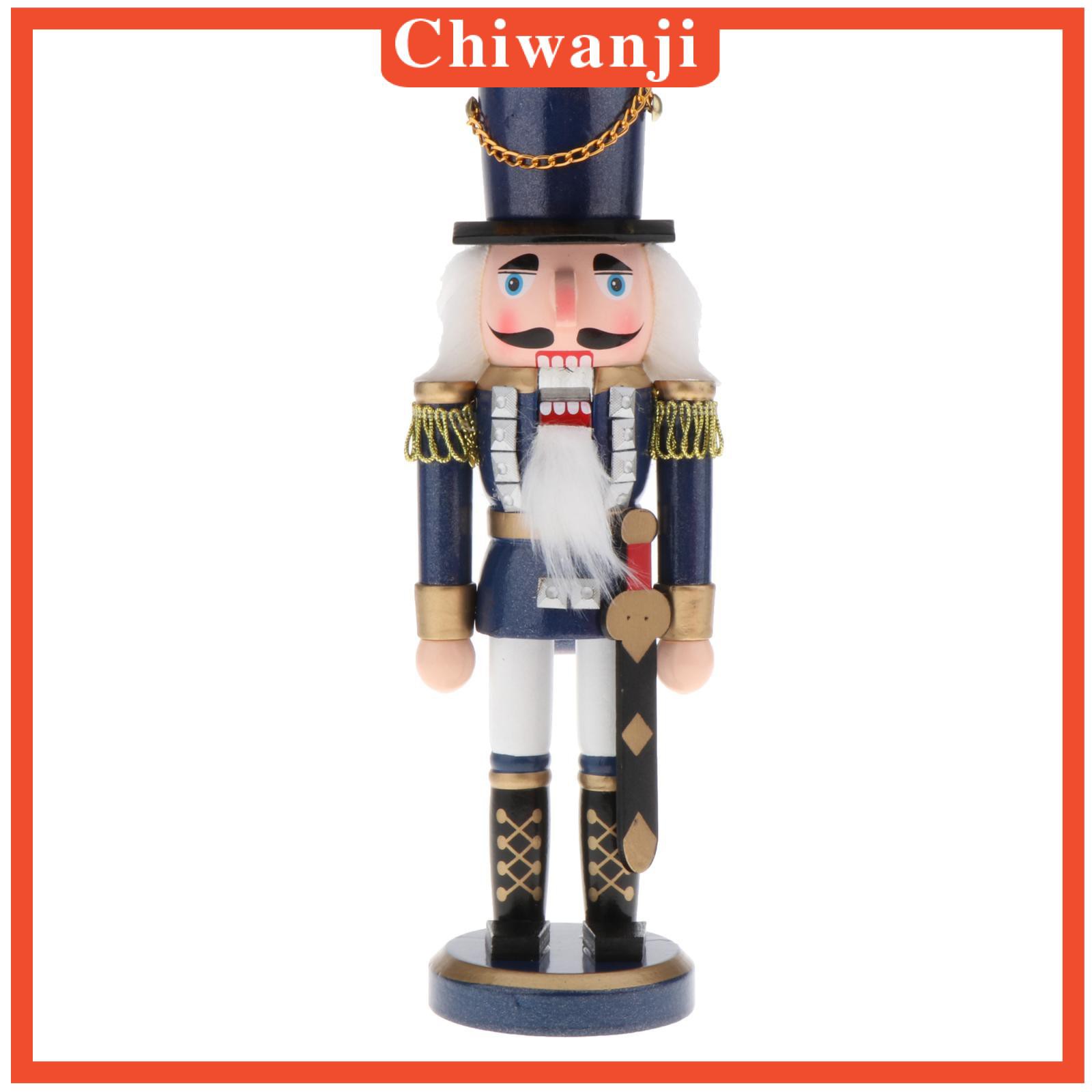 [CHIWANJI] Nutcracker Christmas Decorations 35CM Soldier Nutcracker Doll Classical Puppet