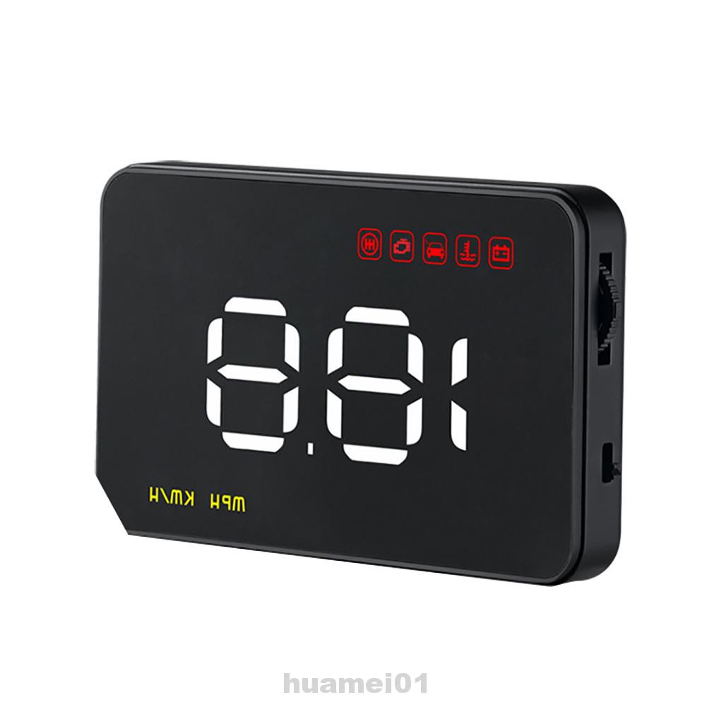 A100 Overspeed Alarm HUD Car Clear ABS Universal Electronic Head Up Display