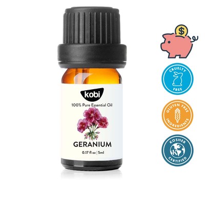 Tinh dầu Phong Lữ Kobi Geranium 5ml thơm phòng thư giãn tạo hương dễ chịu dùng khuếch tán