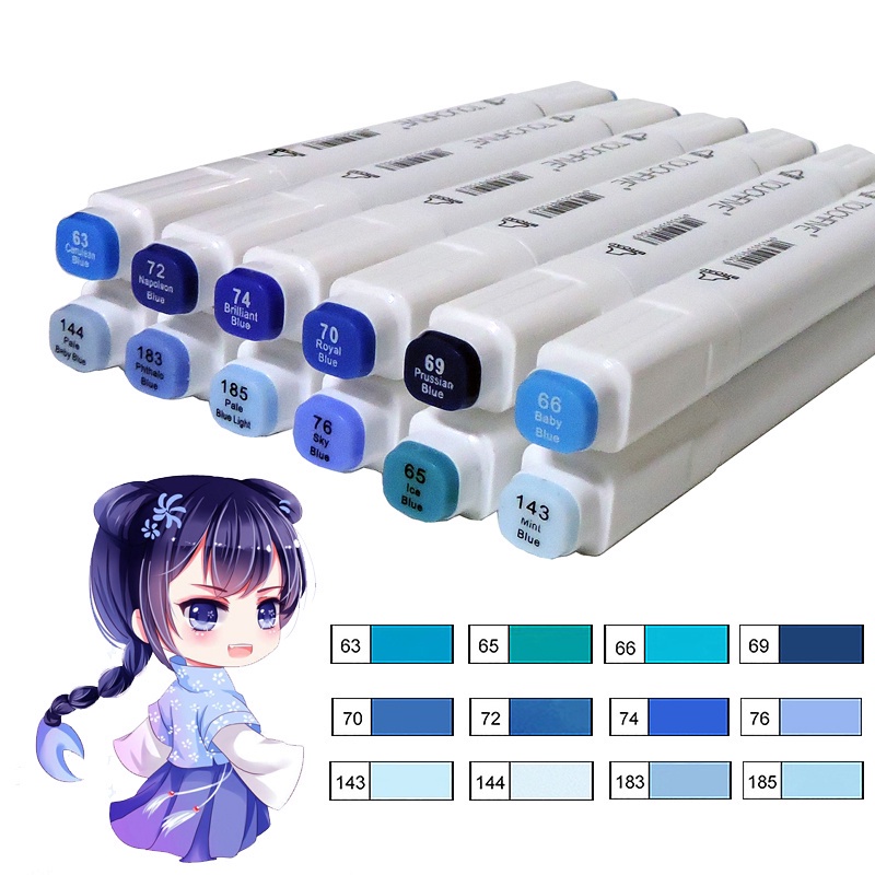Set 12 Bút Lông Nhiều Màu Sắc