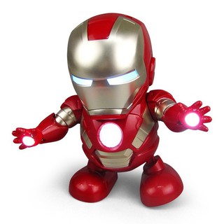 Đồ chơi robot iron man nhẩy nhạc đèn sống động