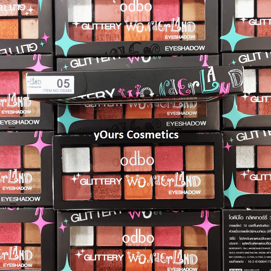 [Auth Thái] Bảng Màu Mắt Odbo Có Nhũ Tông Cam Hồng Đất Wonderland OD283 - Bảng Phấn Mắt Odbo Tông Hồng Đất Wonderlan | BigBuy360 - bigbuy360.vn