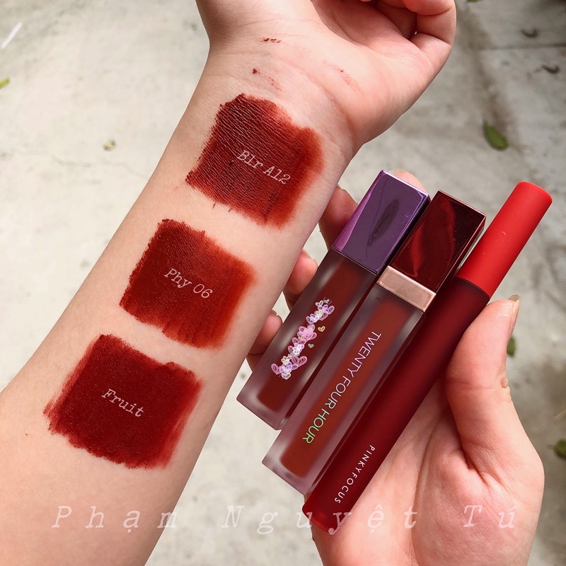 Son Fruit Lip Gloss đỏ nâu( Ảnh thật shop chụp)